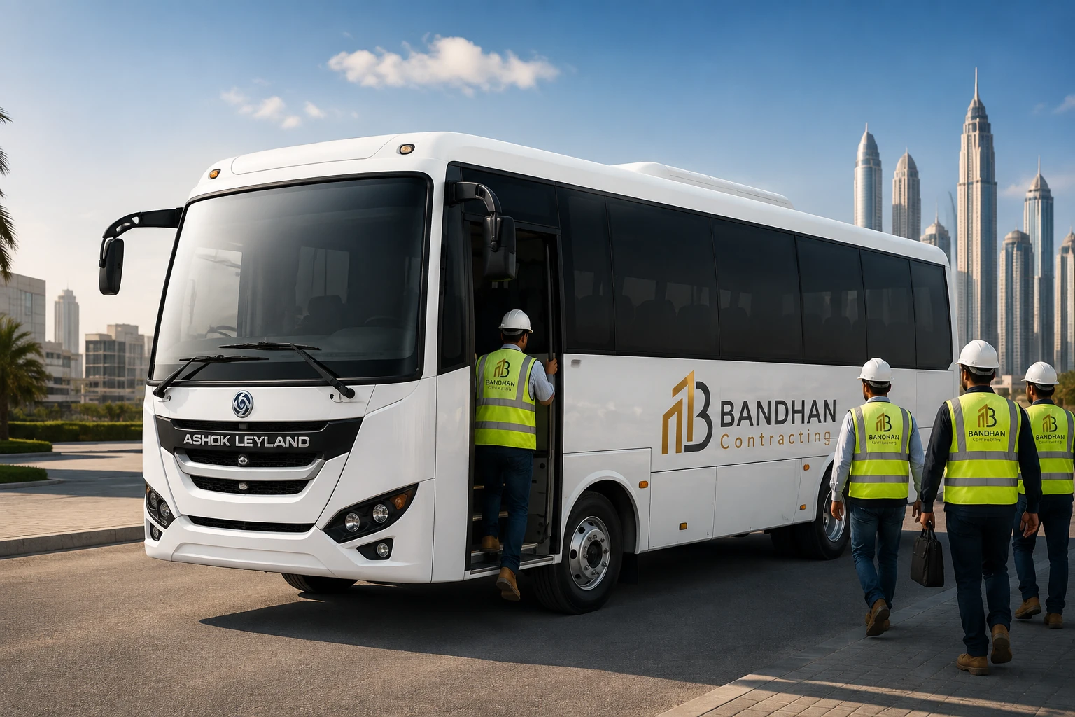 BCGM LLC company bus supporting project transportation operations